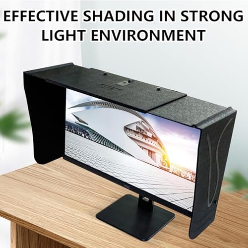 Pare-soleil pour moniteur réglable anti-reflets pour protéger vos yeux