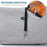 Ownpets Hundetragetasche, Hundetasche bis 11kg, Tragetuch Hund, Hundetasche mit verstellbarem Schultergurt und Fronttasche und Tasche Schulterpolster, 30 cm tief * 46,5 cm breit