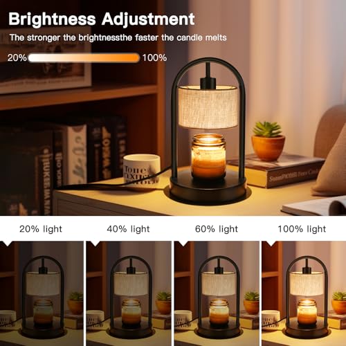 Electric Candle Warmer Lamp with Timer for Bedroom - Mother's Day Gift for Mom