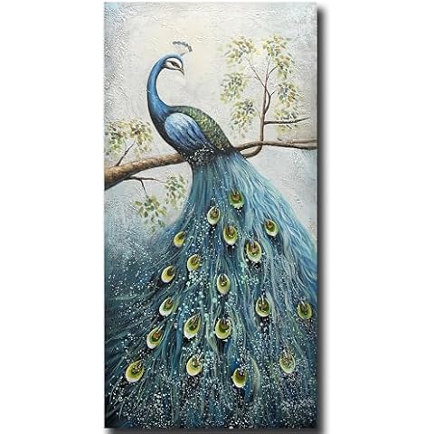 V-inspire 24x48 Inch Peacock Painting Cover