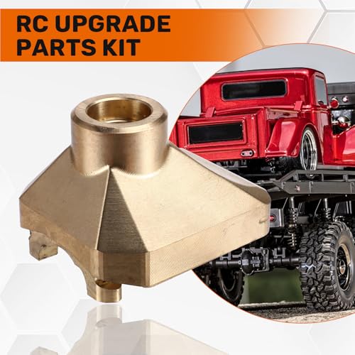 Wouueso Cache différentiel avant arrière en laiton 8280 pour pièces de mise à niveau TRX4 G500 TRX6 G63 1/10 Or
