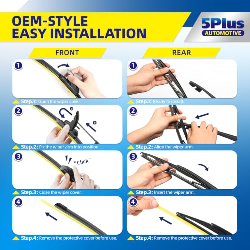 5 PLUS Custom-Fit Wipers fits Toyota Corolla 2019-2026 Windshield Wipers by 5 PLUS - Used condition - Image 7