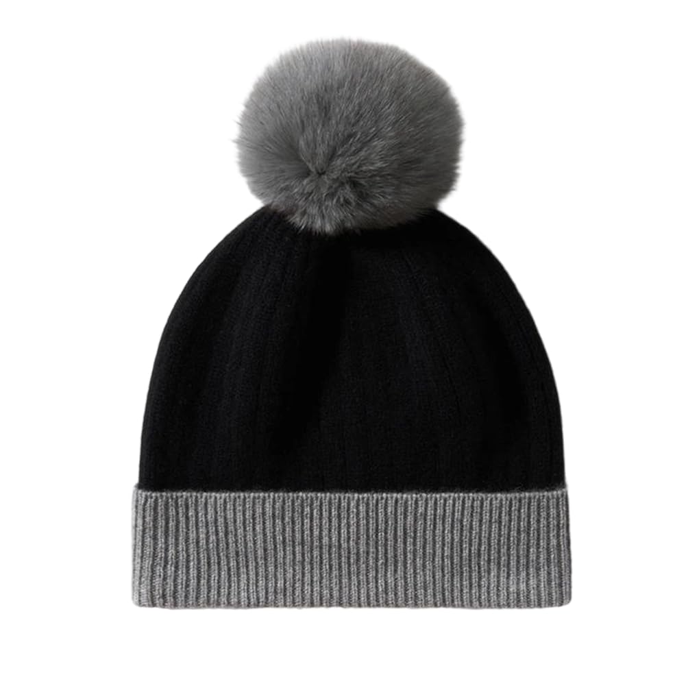 Bonnet hiver femme en cachemire avec cache-oreilles pour vos balades