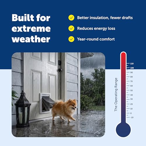 PetSafe Extreme Weather Plastic Pet Door, Small - image 7
