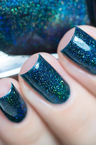 Image of ILNP Sweater Weather - Petrol Blue Holographic Nail Polish