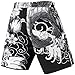 LAFROI Mens Boxing Shorts Jiu Jitsu MMA Cross Training Fighting Trunks Activewear with Drawstring-QJK06 Dragon Size SM
