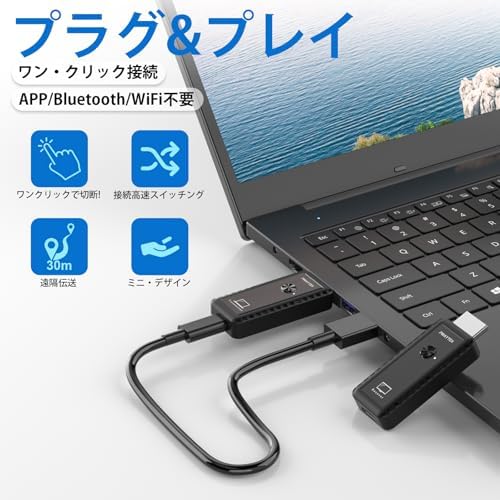 Amazon | ワイヤレスHDMI 無線 送受信機セット小型 拡張モード 4台増設