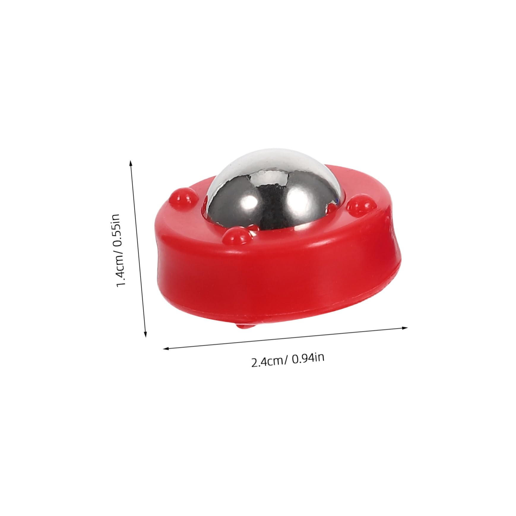 Happyyami Palets de Jeu de Palets de Table Mini 24 Pièces Acier Plastique | Jeu D’intérieur pour Bureau, Accessoires de Remplacement, Format Compact pour Activités Parent-garçon et Filles