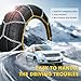 ZOSANY Auto Fixing Snow Chain Tire Chains For Cars Suv Pickup Trucks Reusable Universal Emergency Traction Snow Chains, Set of 2 (HKN90)