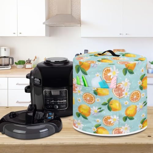 Image of Daisy Lemon Round Pressure Cooker Cover Popular