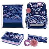 herlitz Schulranzen Set 6-teilig Wild Cat UltraLight XL Ergonomische Schultasche 1.Klasse Junge Mädchen Kinder 22 L