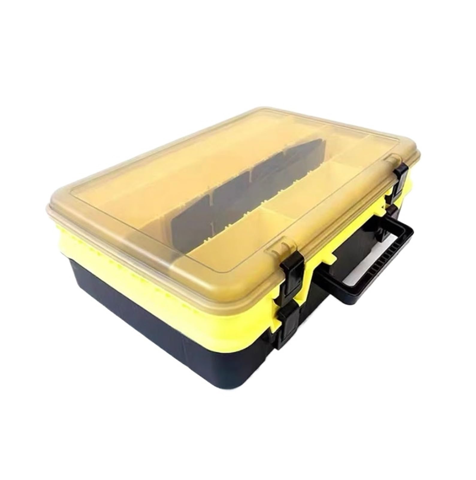 Lure Tackle Box Containers Fishing Tool Box Bait Storage Gear Suitable For Saltwater Fishing Gear(Yellow)