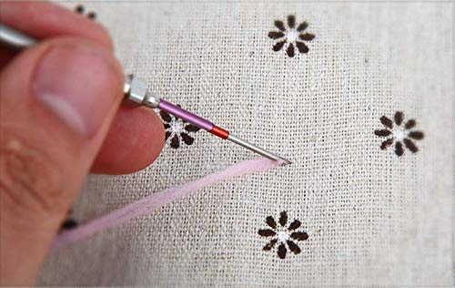 Punch Needle Punch Needle Embroidery Set With 5 Sizes Needle Kit Tool For Diy Craft #TOP1