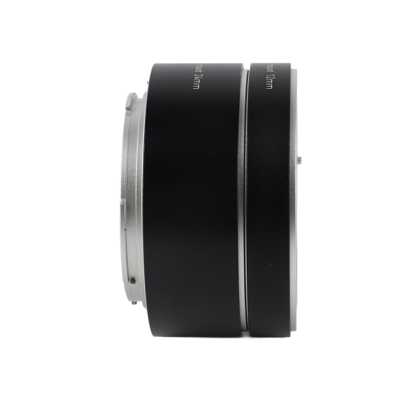 HUIOP Tubos de extensión de Metal Tubos de extensión automática 12 mm + 24 mm Montaje R Conjuntos de Tubos Macro Liviano Compatible con Lentes Canon con Montura RF y cámara Canon R5/R6/R7/R10
