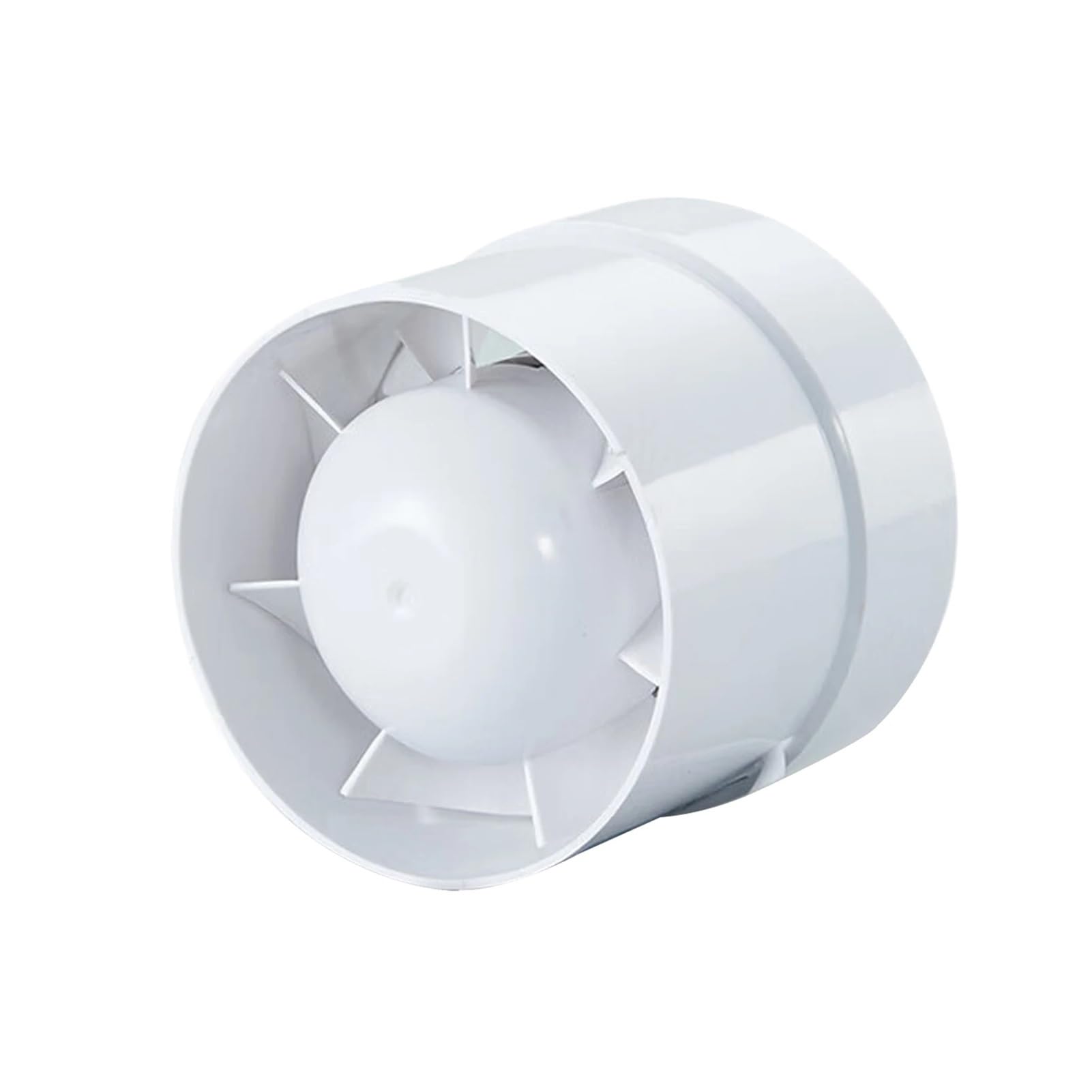 Ventola Aspirazione, Ventilatore Di Scarico In ABS Rotondo Silenzioso WC A Risparmio Energetico Condotto Di Estrazione In Linea For Serra Ventilatore Di Sfiato For Bagno Impermeabile Bianco ,per Bagno