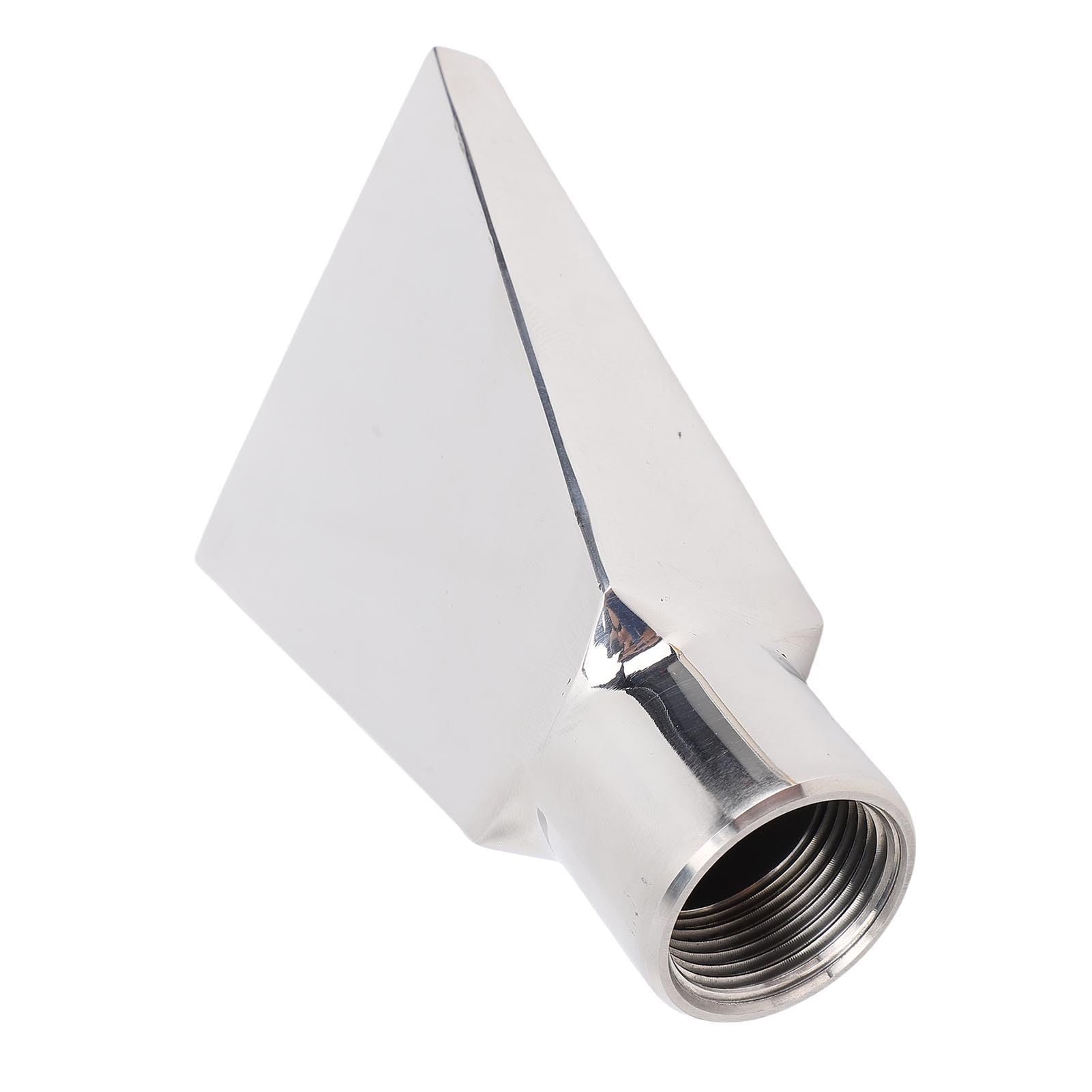 Ugello per Fontana a Forma di Ventaglio, Filettatura da 3/4 Pollici, Becco Piatto per Anatra, Distribuzione Uniforme dell'acqua, Costruzione SUS, per Laghetto da Giardino, Parco