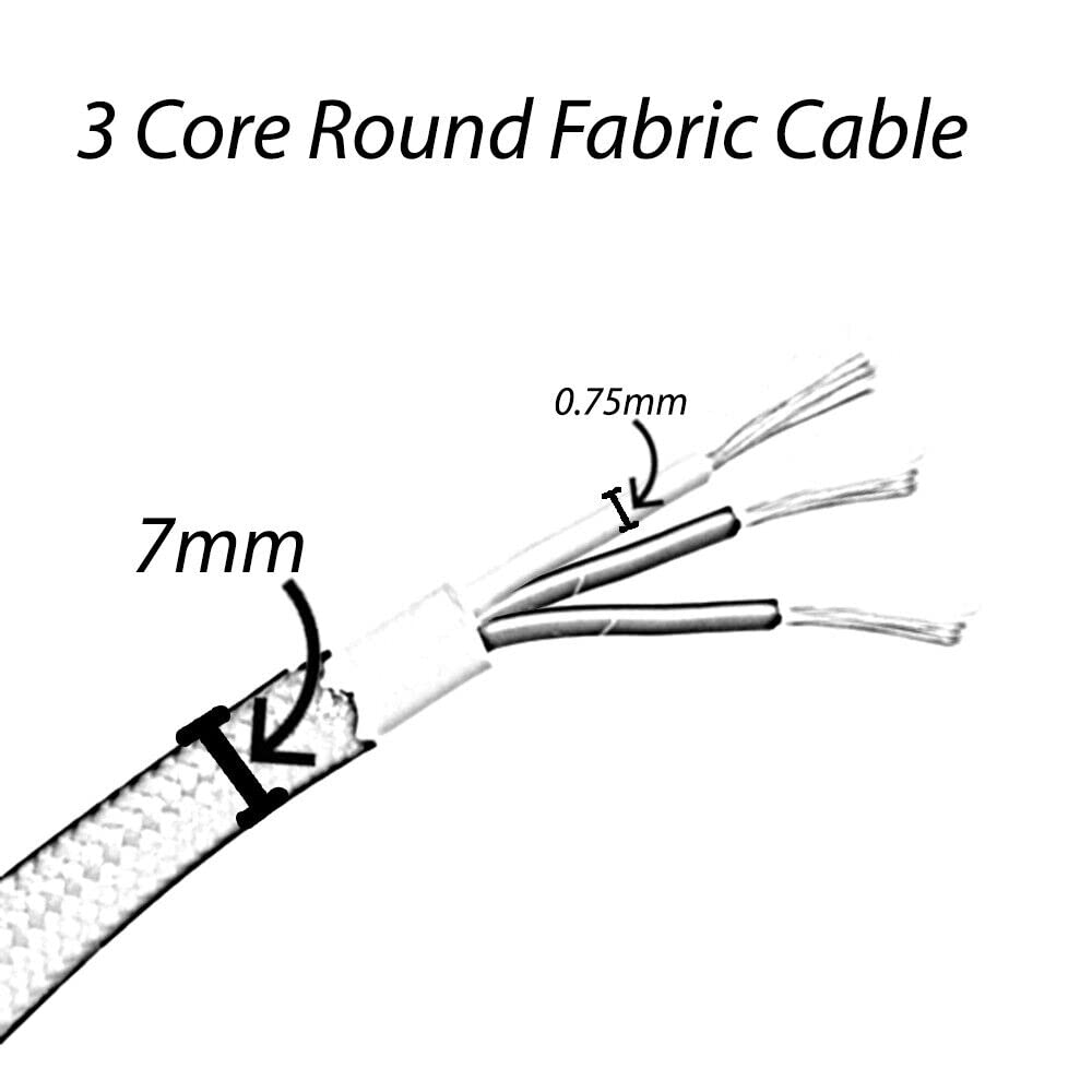 10 Meter 3-adriges Geflochtenes Kabel Burgunderrot – Vintage-Stil, Stoffgeflecht, Für Beleuchtung & DIY