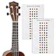 TIGER UKE-2-STICKER Ukulele Noten-Sticker - Farbcodierte Griffbrett-Sticker - 2er Pack