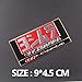 HFLON 1 Pièces en Aluminium 3D Résistant À La Chaleur Moto Decal Autocollant Moto Tuyau D'Échappement Autocollants pour Scorpion Yoshimura Emblème Flèche   Jh118