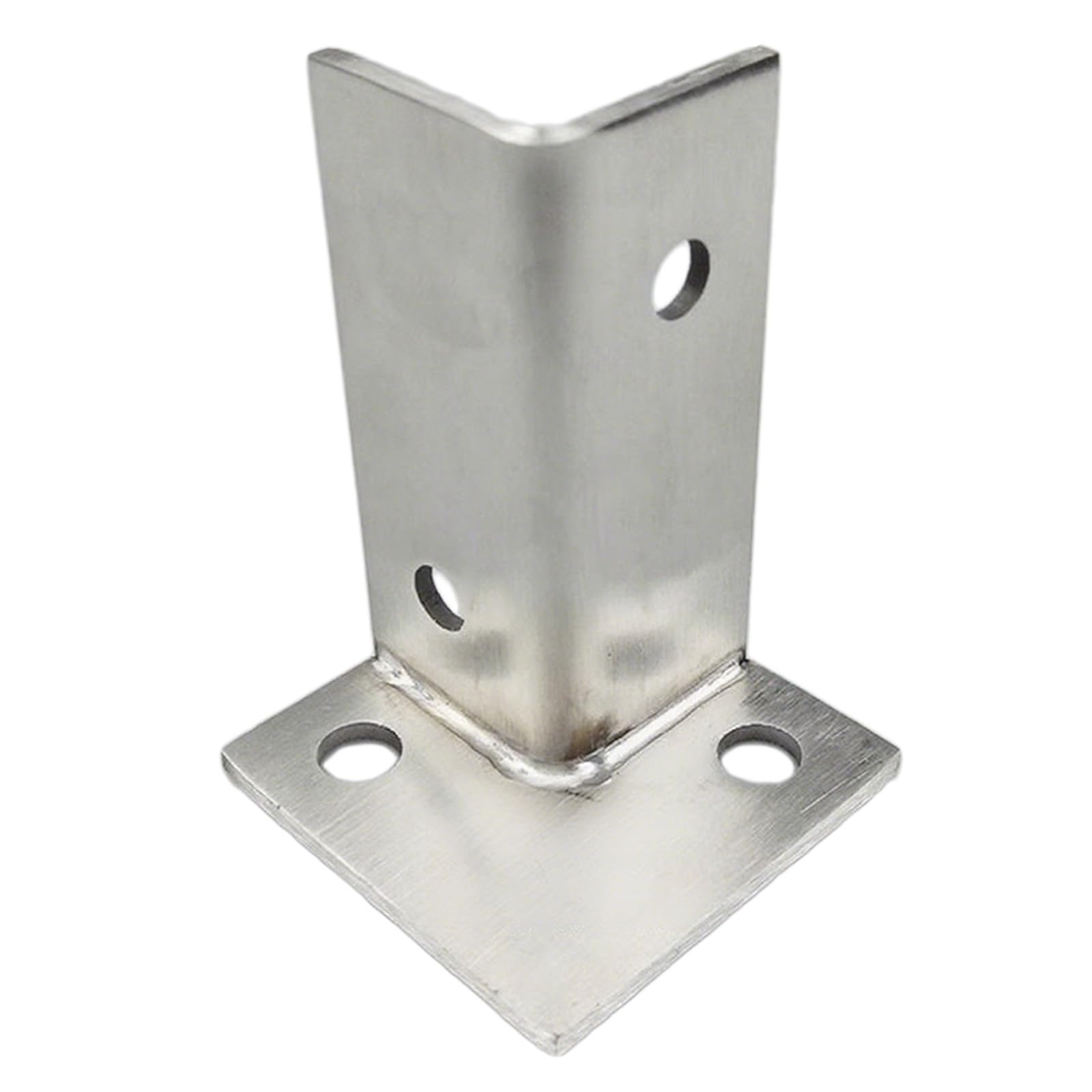 Couvre-pied de colonne haut de gamme en argent pour ancrage structurel x4