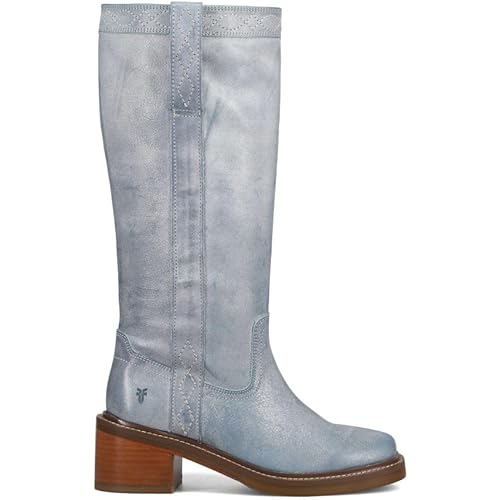 Frye Kate Pull On 14" Leather Boots for Women - Riding Boots with 2” Heel, Leather Lining, Intricate Stitching, Cushioned Footbed, and Rubber Outsole