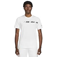 Nike DM4675 M NSW Repeat SS Top T-Shirt Uomo White/White/Black L