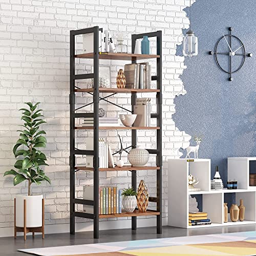 5 Tier Bookcase Bookshelf 68.9β Tall Bookcase Shelf Storage Organizer Modern Book Shelf Freestanding Storage Shelving Unit