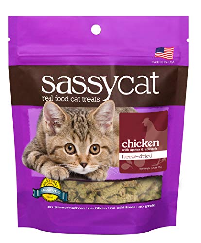 Herbsmith Sassy Cat Treats - Freeze Dried Chicken Treats – All Natural Treats for Cats - Limited Ingredient Cat Treat - Grain-Free.
