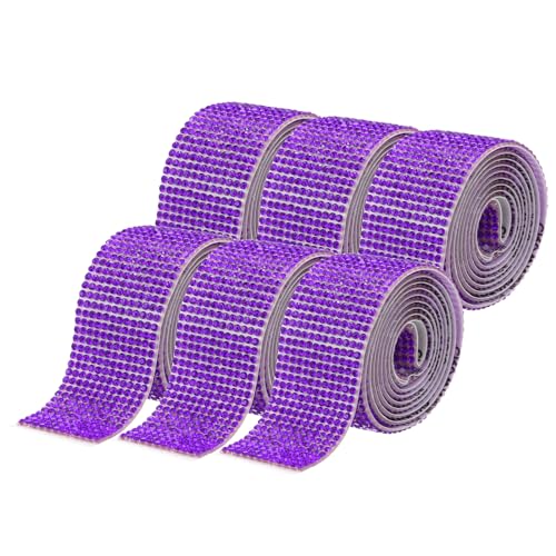 Ruban de strass autocollant violet pour customiser un téléphone ou une voiture