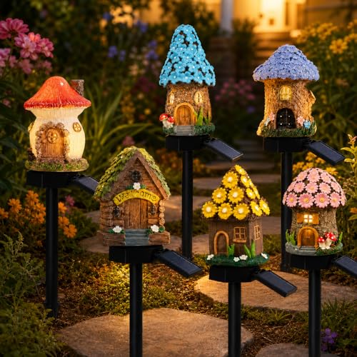 Lampe LED étanche extérieur champignon solaire pour éclairage paysager de cour