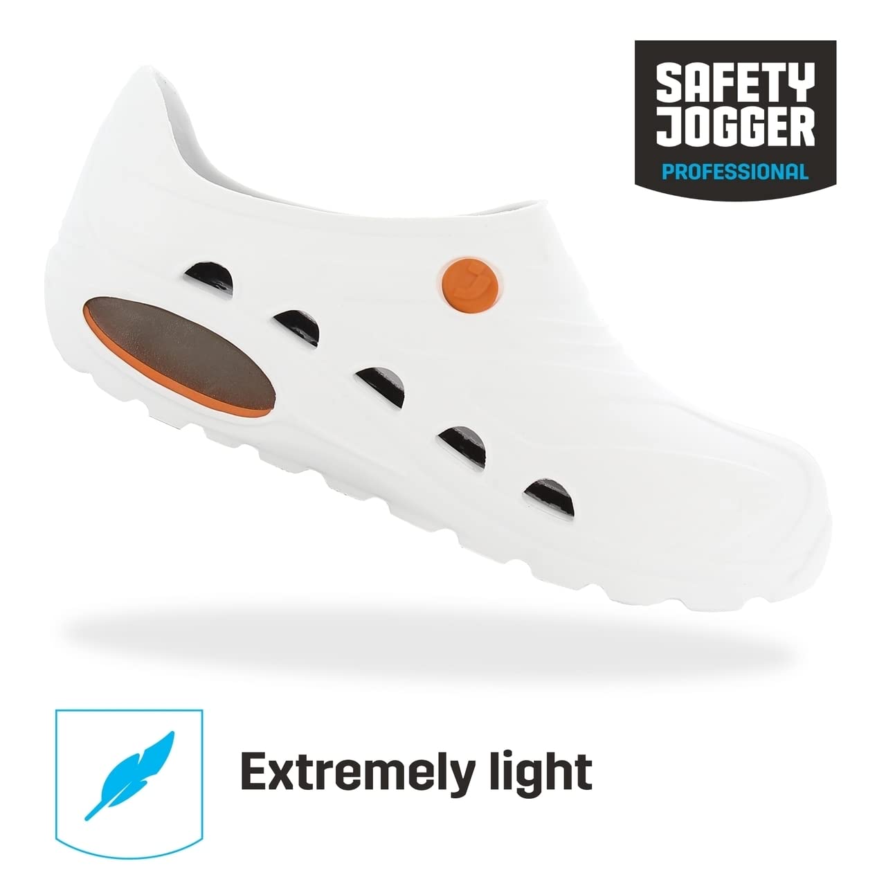 Oxypas Safety Jogger Zuecos Ligeros para Hombres y Mujeres - OXYVA - Zuecos Antideslizantes, Antibacterianos, Antiestáticos y Antifúngicos, Zapatos de Seguridad
