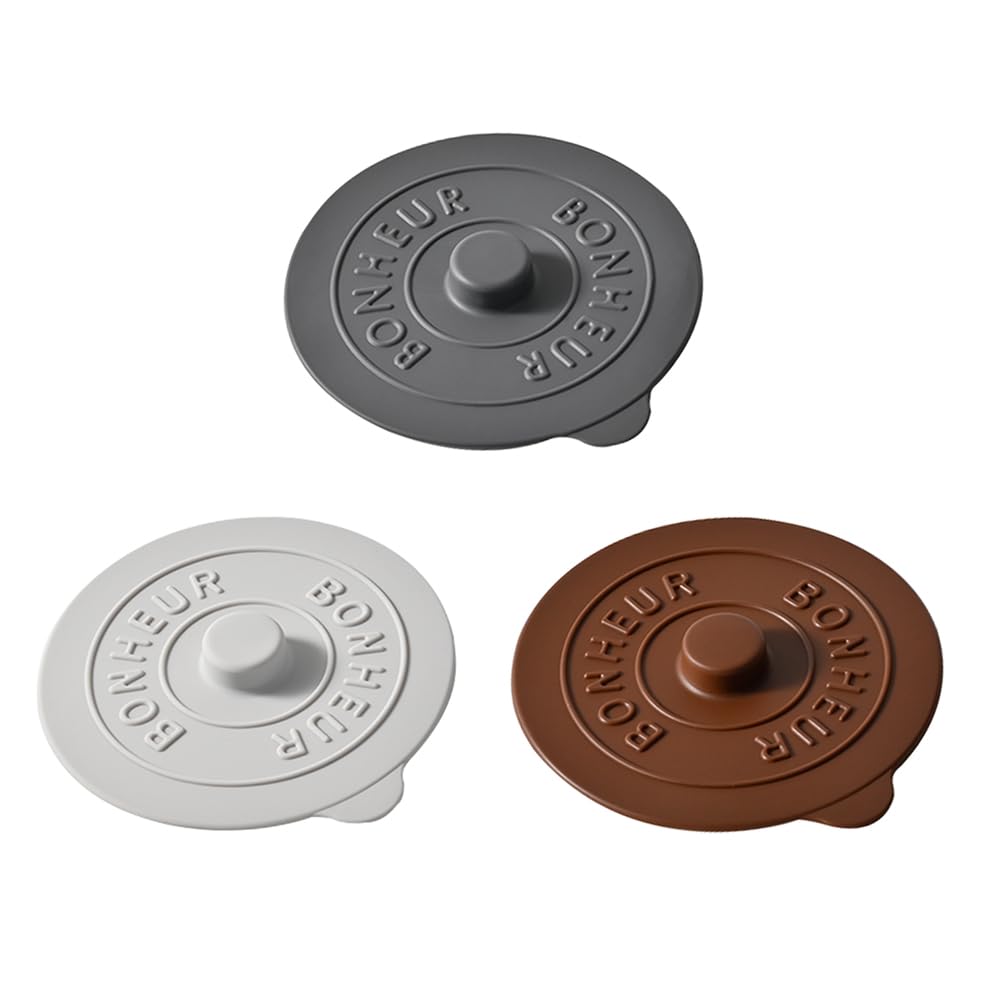 Silicone Cup Covers (Set of 3) ， Multicolored Silicone Lids for Mugs, Cups, Tea Pots,Flexible Mug Covers，Hot Cup Lids for Coffee & Tea