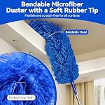 Duster with Extension Pole, 5 in 1 Cleaning Kit with Microfiber Dusters - Image 5