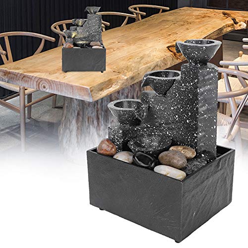 USB Water Fountain Ornament Desktop Crafts Interior Water Feature for Indoor Home Office Table Decoration - Image 4