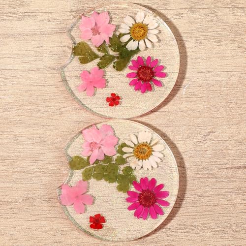 Portavasos rosados para carro, 2 piezas miniatura 1
