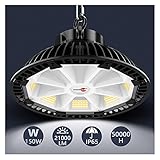 ✔【Foco LED para interiores fácil de instalar】 El foco LED para establos se puede instalar fácilmente. Puedes fijar la cadena de metal con el soporte y luego montar la lámpara LED en la pared o en el techo. También puedes instalar la lámpara de taller en el suelo.