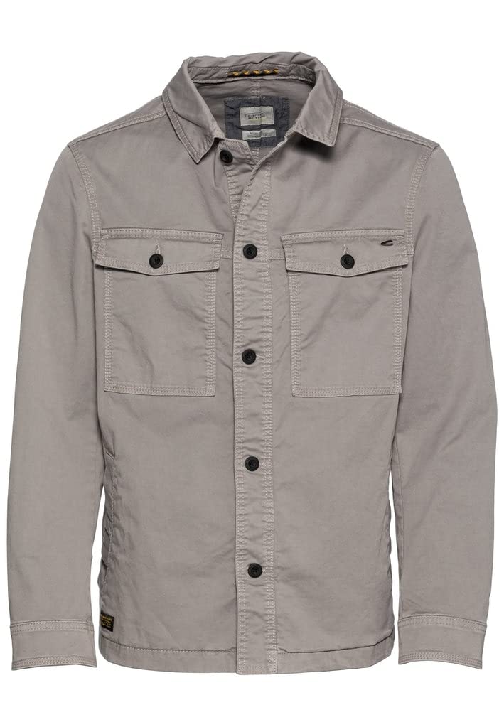 camel active Men's 442035/7I11 Casual Blazer, Stone Gray, 52