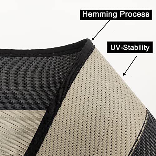 Outdoor Rug For Patio Clearance Rv Camping Waterproof Rugs Reversible Plastic Straw Rugs Carpet Outside Outdoor Mats Area Rug Home Decor Picnic Boho Rugs,9X12 Feet #TOP6