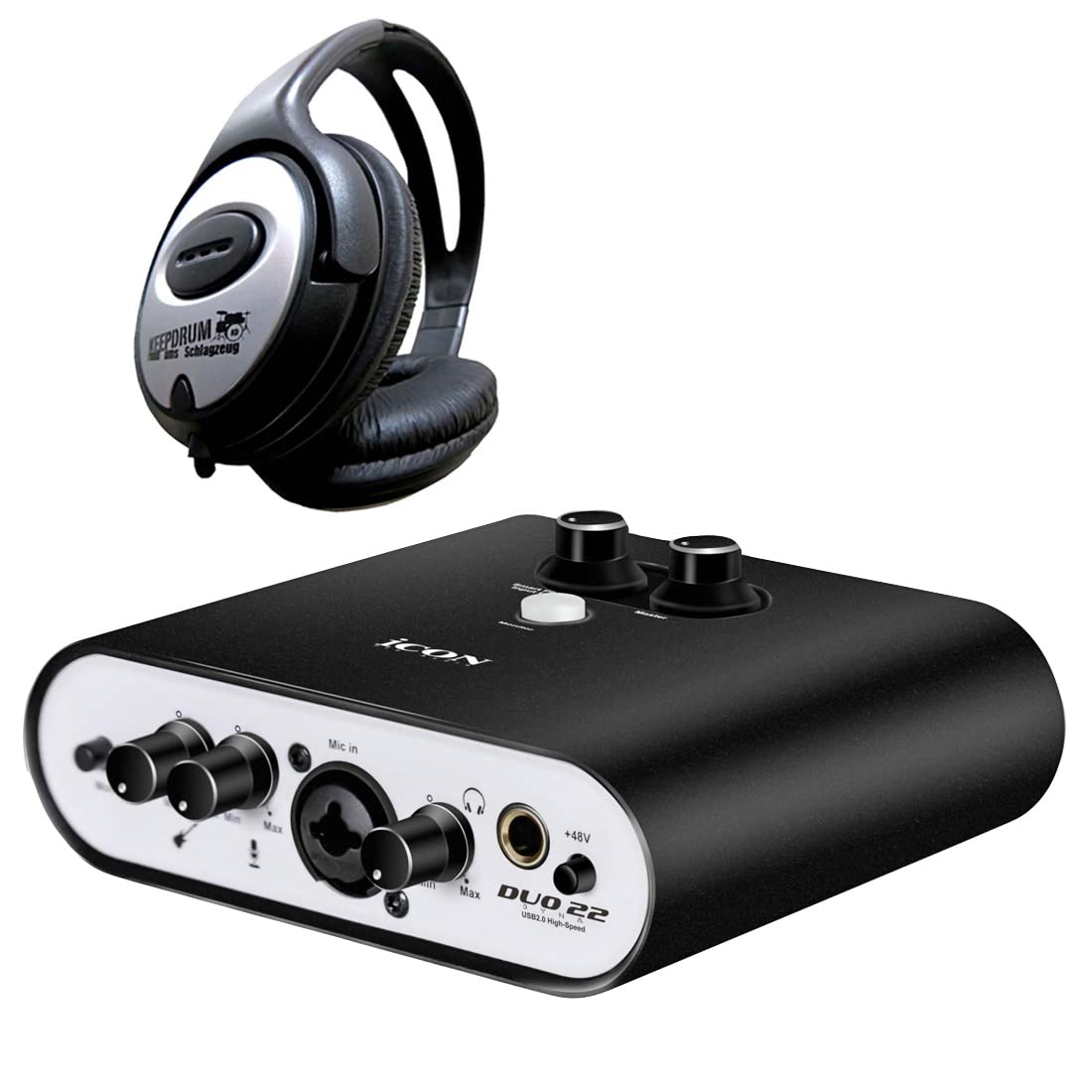 iCON Duo22 Dyna interfaccia audio USB + cuffie keepdrum