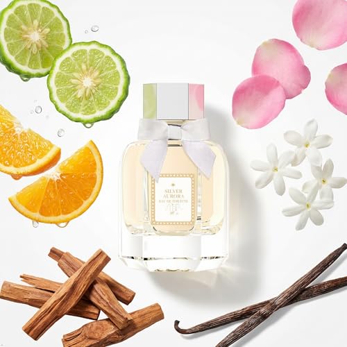 Image of MINISO Silver Aurora Eau de Toilette for Women, 30ml - Long Lasting Fresh & Elegant Fragrance, Light Daily Wear Perfume for Her