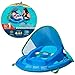 SwimWays Infant Baby Spring Float with Adjustable Sun Canopy - Blue
