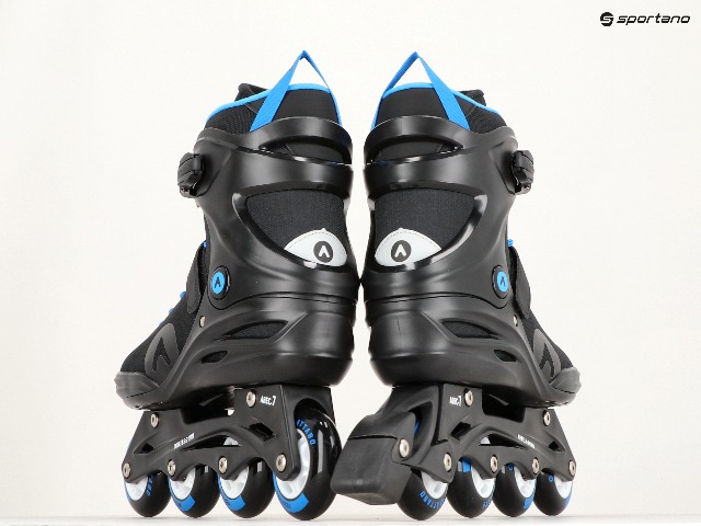 ATTABO Cyclone Inlineskates maat 43 EU inlineskates voor heren, roller met PU-wielen, 82 A, halfharde laag, TPR-rem, inlineskates, voor binnen en buiten, sport