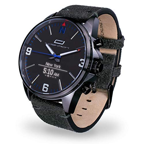Preisvergleich Produktbild Oskron Gear Herrenschmuckuhr mit Smartwatch Funktionen 012-nachtschwarz