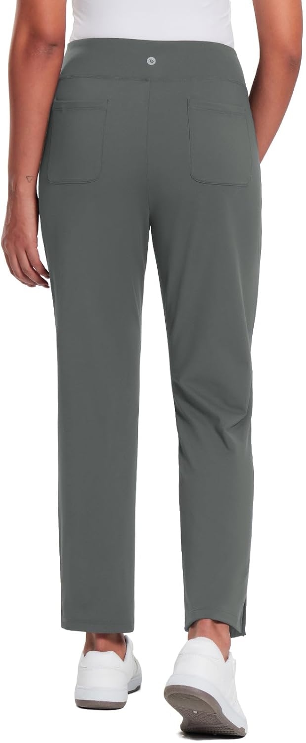 baleaf Women's Fleece Lined Pants Stretch Water Resistant Winter Thermal Travel Pants Cold Weather Gear Pockets Work Golf - Image 2