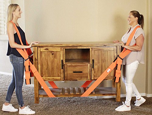 Sangles de Levage et de Déménagement pour 2 Déménageurs Supporte Jusqu’à 362 kg Déplacer Articles Lourds Sans Causer de Douleurs Dorsales, 2-Person Shoulder lifting and moving system, 1 Cover