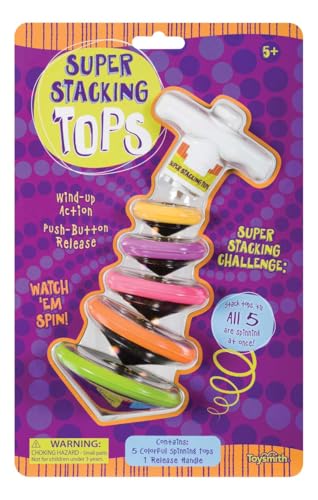 Toysmith Super Stacking Tops Kit, For Boys & Girls Ages 3+ - Thumbnail 3