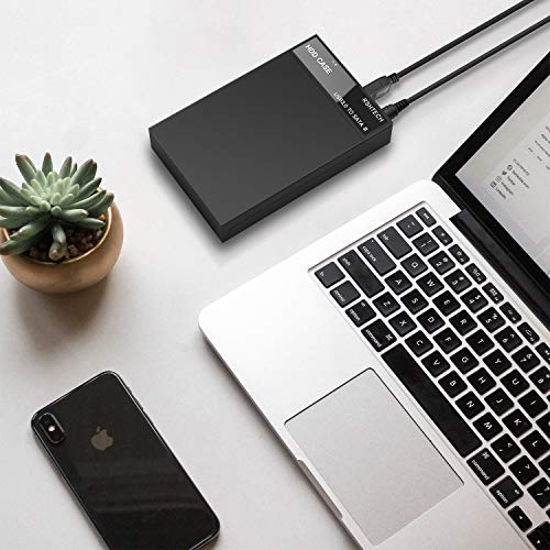 RSHTECH USB 3.0 SATA Festplattengehäuse für 3,5''/2,5'' SSD & HDD Externe HDD Gehäuse Festplatten Gehäuse mit USB 3.0 Kabel unterstützt bis zu 6 Gbps & 16TB Laufwerke mit 12V 2A Netzteil, RSH-319 – Bild 7