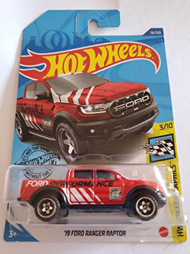 Hot Wheels Ford Ranger Raptor 2020 rojo miniatura 1