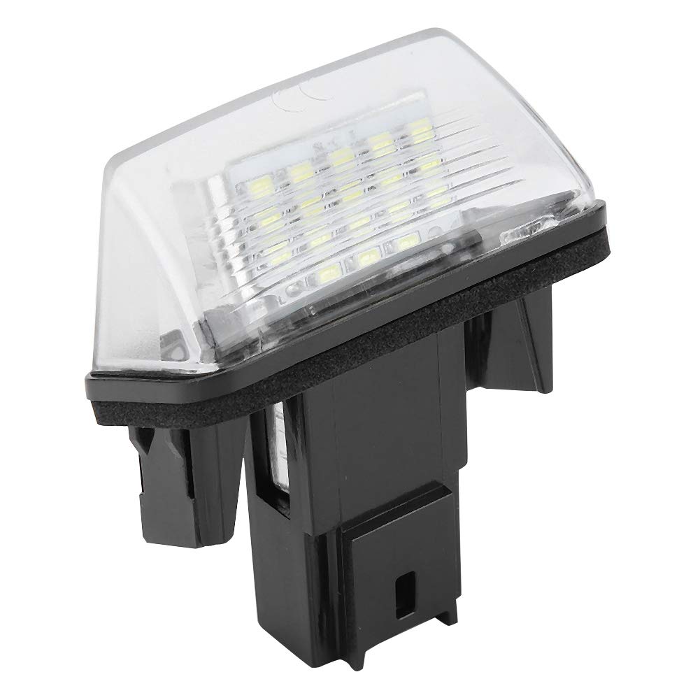 Akozon oświetlenie tablicy rejestracyjnej 2 szt.18 LED lewy i prawy lampka oświetlenia tablicy rejestracyjnej samochodu dla C3 2002-2009