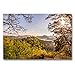 Produktbild Premium Textil-Leinwand 90 x 60 cm Quer-Format Blick vom Haferfels auf die Dahner Burgengruppe | Wandbild, HD-Bild auf Keilrahmen, Fertigbild auf hochwertigem Vlies, Leinwanddruck von Patricia Flatow